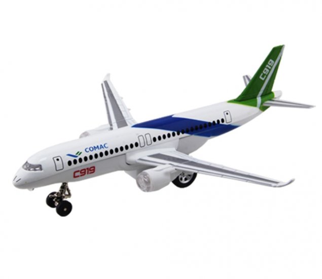 C919 Airliner with Light & Sound 9\" Diecast Model CLX51414