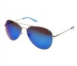 Aviator Metal Tinted Lens Sunglasses (Spring Arm, Large Size) RB006-2