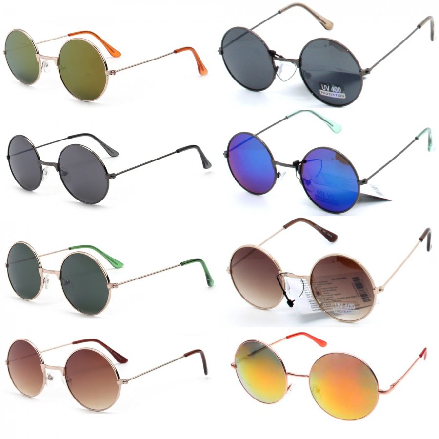 John Lenon Fashion Metal Sunglasses - Mixed 2 Styles JL012/13