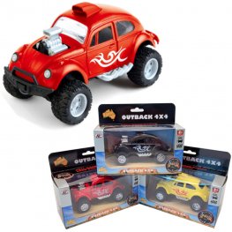 1:32 Diecast Outback 4x4 Beetle Dragracer 3 colors Asst. AO618W 1:32 Diecast Outback 4x4 Beetle Dragracer 3 colors Asst. AO618W