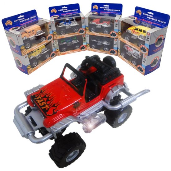 1:32 Diecast Model Off Road 4WD Convertible Outback Monster Truck AO855W