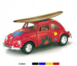 1:32 1967 VW Classical Beetle with Printing & Wooden Surfboard KT5057DFS1 1:32 1967 VW Classical Beetle with Printing & Wooden Surfboard KT5057DFS1