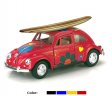 1:32 1967 VW Classical Beetle with Printing & Wooden Surfboard KT5057DFS1