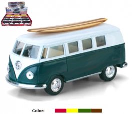 1:32 1962 VW Classical Bus & Wooden Surf Board (4 Colors) KT5060DS1 1:32 1962 VW Classical Bus & Wooden Surf Board (4 Colors) KT5060DS1