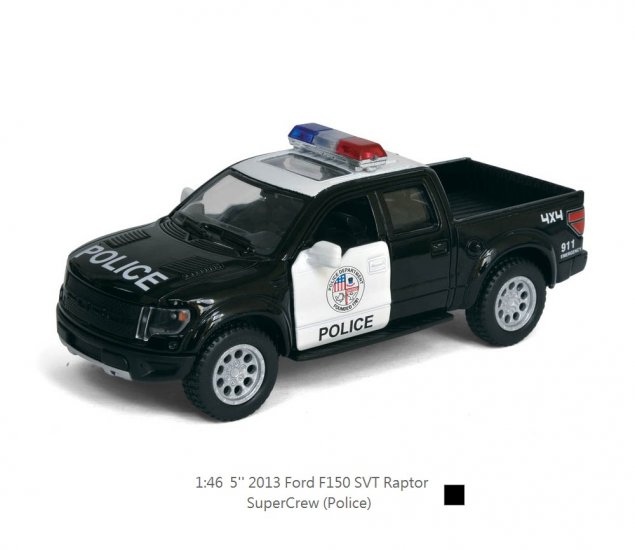 1:46 5\" 2013 Ford F-150 SVT Raptor Supercrew (Police Car) KT5365DP