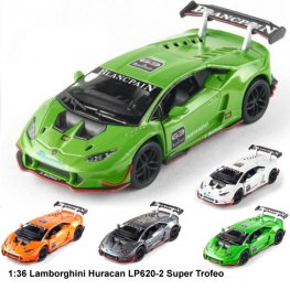 1:36 5" Lamborghini Huracan LP620-2 Super Trofeo KT5389D 1:36 5" Lamborghini Huracan LP620-2 Super Trofeo KT5389D