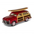 1:40 5" 1949 Ford Woody Wagon with surfboard （4 Colors) KT5402DS1
