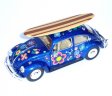 1:24 1967 Volkswagen Classic Beetle with Printing and Surfboard KT7002DFS1