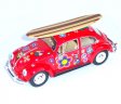 1:24 1967 Volkswagen Classic Beetle with Printing and Surfboard KT7002DFS1