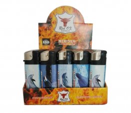 Dolphin Electronic Gas Refillable Lighters RF-834-Dolphin Dolphin Electronic Gas Refillable Lighters RF-834-Dolphin