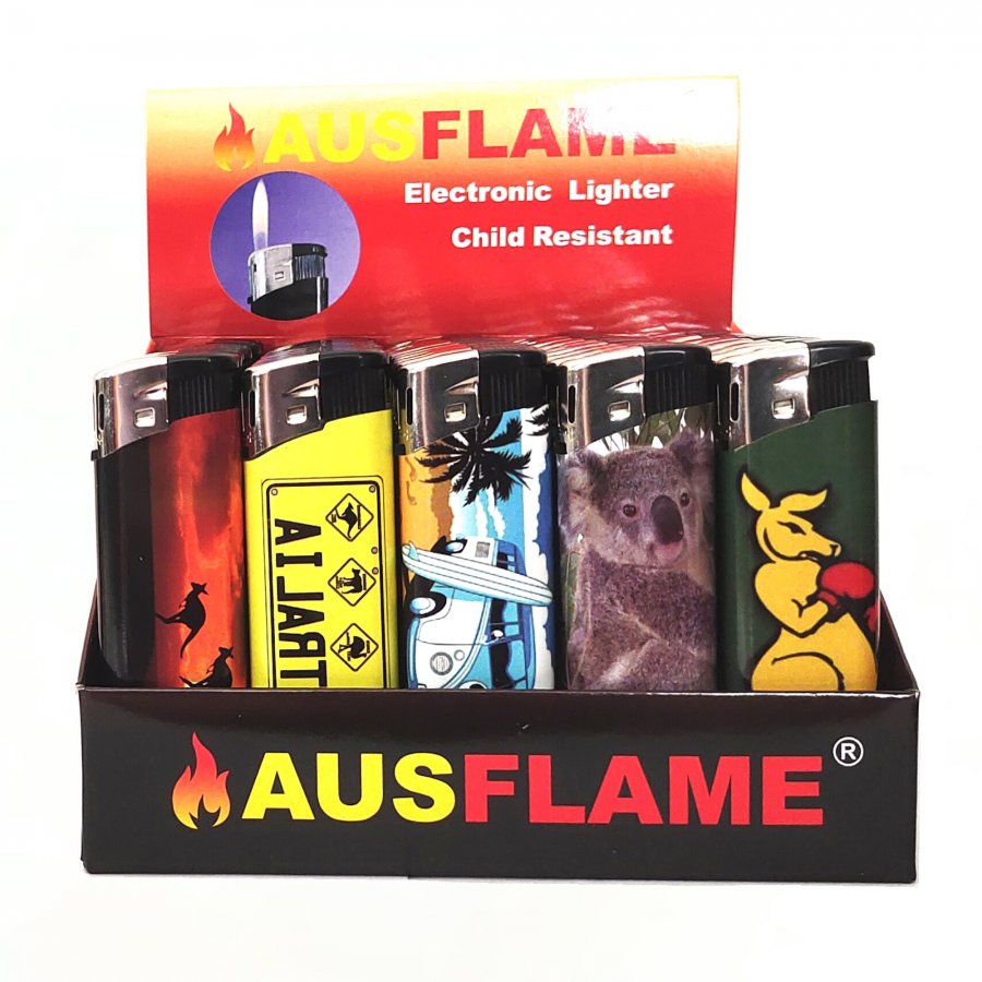 Aussie Electronic Gas Refillable Lighters TD817-AU