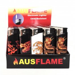 Dragon Electronic Gas Refillable Lighters TD817-Dragon