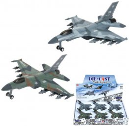 8" Diecast Models 1:400 F16 Fighter Jet (2 Colours) MLQ2484D-6 8" Diecast Models 1:400 F16 Fighter Jet (2 Colours) MLQ2484D-6