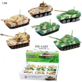 3" Diecast Models 1:64 Combat Tank (6 Assot.) MLQ2497D-12 3" Diecast Models 1:64 Combat Tank (6 Assot.) MLQ2497D-12