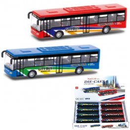 5" Diecast Models 1:43 City Big Bus (3 Assot.) MLQ2556D-8 5" Diecast Models 1:43 City Big Bus (3 Assot.) MLQ2556D-8
