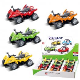 3.5" Diecast Models 1:43 Quad Bike (4 Colours) MLQ2559D-12 3.5" Diecast Models 1:43 Quad Bike (4 Colours) MLQ2559D-12