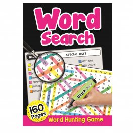160 Pages Word Search Book Black (MM01700) 160 Pages Word Search Book Black (MM01700)