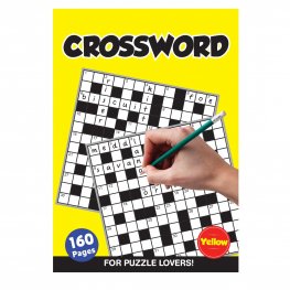 160 Pages Cross Word Book Yellow (MM37457) 160 Pages Cross Word Book Yellow (MM37457)