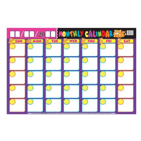 Educational Chart Monthly Calendar (MM38803)