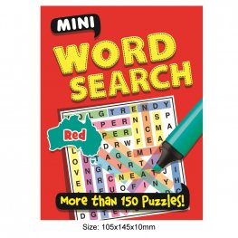 192 Pages Mini Word Search RED, More Than 150 Puzzles! (MM47494) 192 Pages Mini Word Search RED, More Than 150 Puzzles! (MM47494)