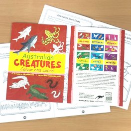 Australian CREATURES Colour and Learn MM50654 Australian CREATURES Colour and Learn MM50654