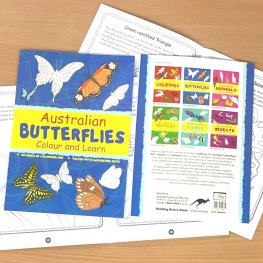 Australian BUTTERFLIES Colour and Learn MM50661 Australian BUTTERFLIES Colour and Learn MM50661