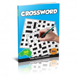 160 Pages Cross Word Book BLUE (MM50715) 160 Pages Cross Word Book BLUE (MM50715)