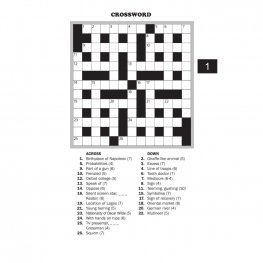 160 Pages Cross Word Book RED (MM50722)