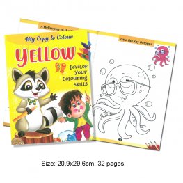 My Copy To Colour YELLOW Develop Your Colouring Skills (MM69215) My Copy To Colour YELLOW Develop Your Colouring Skills (MM69215)