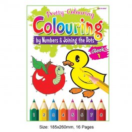 Pretty Colouring Book 1 (by Numbers & Joining the Dots) (MM73341) Pretty Colouring Book 1 (by Numbers & Joining the Dots) (MM73341)