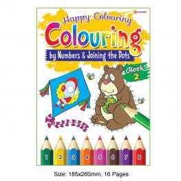 Happy Colouring Book 2 (by Numbers & Joining the Dots) (MM73358) Happy Colouring Book 2 (by Numbers & Joining the Dots) (MM73358)