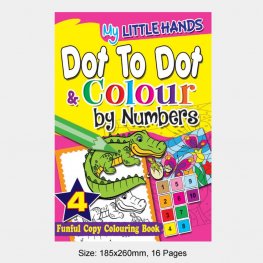 My Little Hands Dot To Dot & Colour by Numbers Book 4 (MM74973) My Little Hands Dot To Dot & Colour by Numbers Book 4 (MM74973)