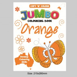 64 Pages Copy 'N' Colour Jumbo Colouring Book ORANGE (MM76335) 64 Pages Copy 'N' Colour Jumbo Colouring Book ORANGE (MM76335)