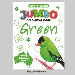 64 Pages Copy 'N' Colour Jumbo Colouring Book GREEN (MM76342) 64 Pages Copy 'N' Colour Jumbo Colouring Book GREEN (MM76342)