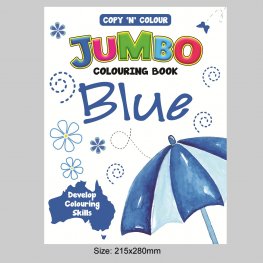 64 Pages Copy 'N' Colour Jumbo Colouring Book BLUE (MM76359) 64 Pages Copy 'N' Colour Jumbo Colouring Book BLUE (MM76359)