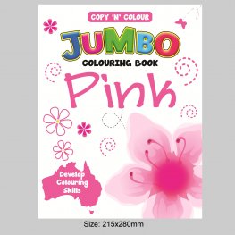 64 Pages Copy 'N' Colour Jumbo Colouring Book PINK (MM76366) 64 Pages Copy 'N' Colour Jumbo Colouring Book PINK (MM76366)