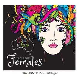 Colour 'N' Relax Fabulous Females (46 Pages Adult Colouring Book) MM87202 Colour 'N' Relax Fabulous Females (46 Pages Adult Colouring Book) MM87202