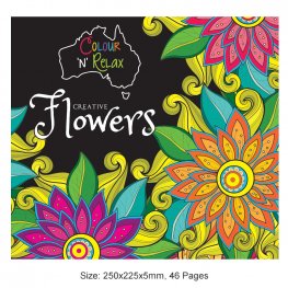 Colour 'N' Relax Creative Flowers (46 Pages Adult Colouring Book) MM87301 Colour 'N' Relax Creative Flowers (46 Pages Adult Colouring Book) MM87301
