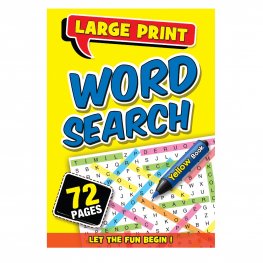 72 Pages Word Search Book Yellow (MM89008) 72 Pages Word Search Book Yellow (MM89008)
