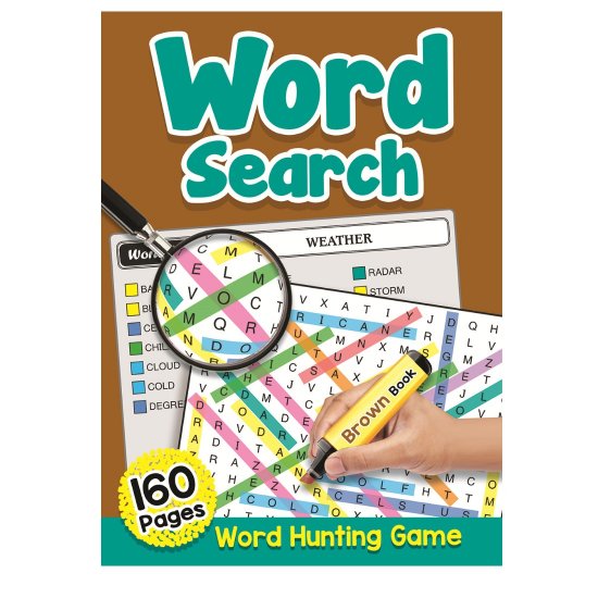 160 Pages Word Search Book Brown (MM93708)