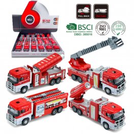1:60 Diecast Models Fire Truck (4 Assorted, 7" Model) MY2462D-12 1:60 Diecast Models Fire Truck (4 Assorted, 7" Model) MY2462D-12