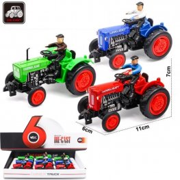 4.5" Diecast Motel Tractor with Man (3 Assorted) MY2471D-9 4.5" Diecast Motel Tractor with Man (3 Assorted) MY2471D-9