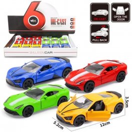 5" Diecast Models Ferrari & Zenvo (4 Colours Asst.) MY2478D-12 5" Diecast Models Ferrari & Zenvo (4 Colours Asst.) MY2478D-12