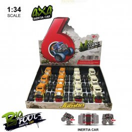5" 1:34 Diecast Big Wheel School Bus (3 Assorted, Pull Back Action) MY2576D-12
