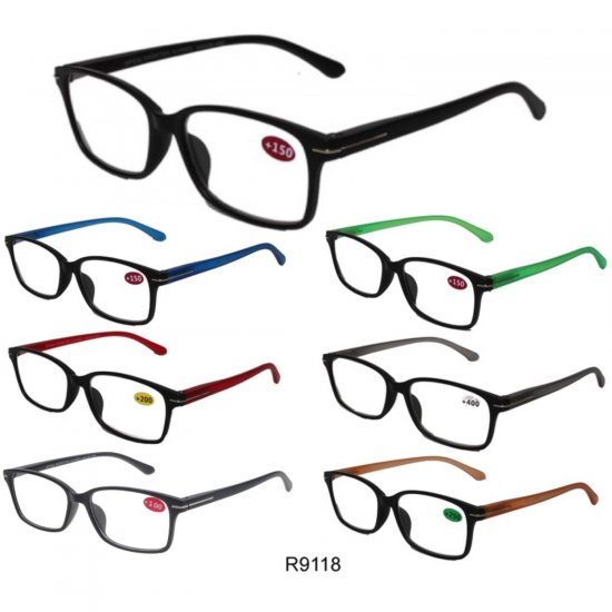 Cooleyes Fashion Unisex Plastic Reading Glasses (Spring Arm) R9118