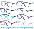 Blue Light Filter Reading Glasses 4 Style R9184A-87A