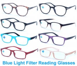 Blue Light Filter Reading Glasses 4 Style R9184A-87A Blue Light Filter Reading Glasses 4 Style R9184A-87A
