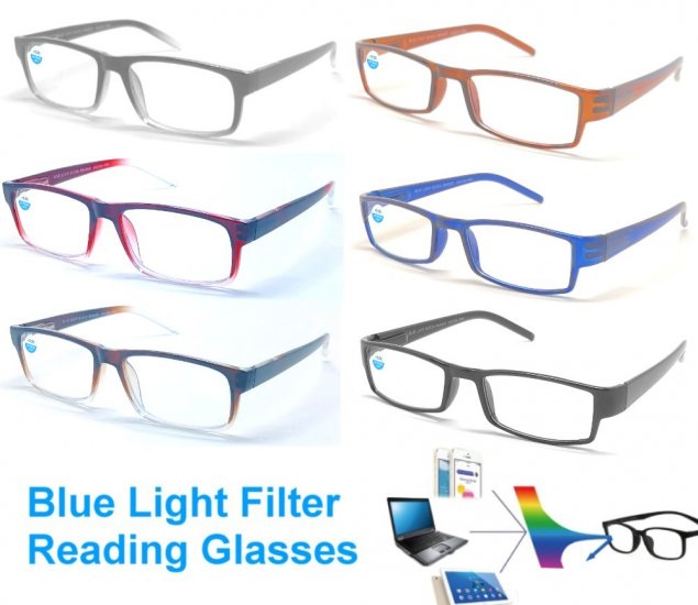 Blue Light Filter Reading Glasses With Case(Refills) R9188/R9189C