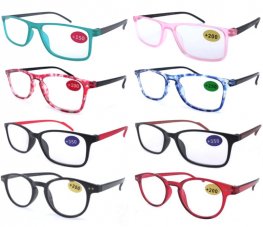Fashion Plastic Reading Glasses 4 Style R9204-07 Fashion Plastic Reading Glasses 4 Style R9204-07