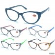 Spring Temple Plastic Fashion Reading Glasses 4 Style Asstd R9280-83